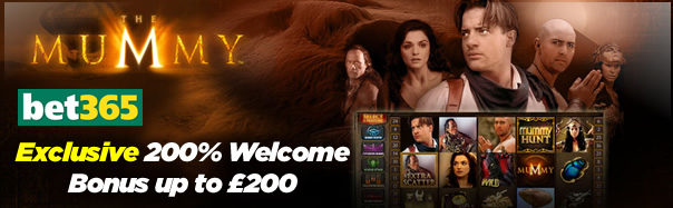 Play The Mummy & get an Exclusive 200% Welcome Bonus up to £200