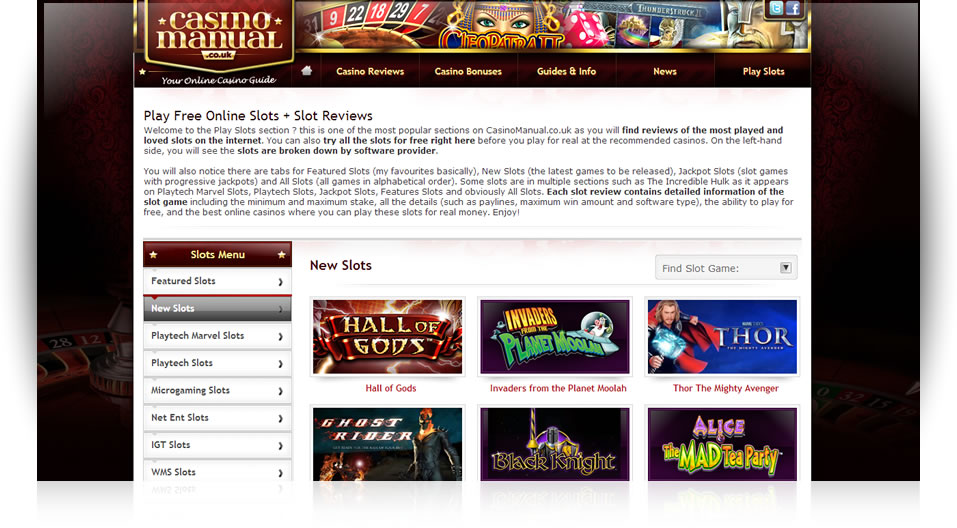 New Play Slots Homepage Now Live!