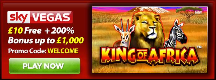 Play King of Africa at Sky Vegas Casino
