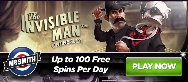 The Invisible Man Free Spins at Mr Smith Casino
