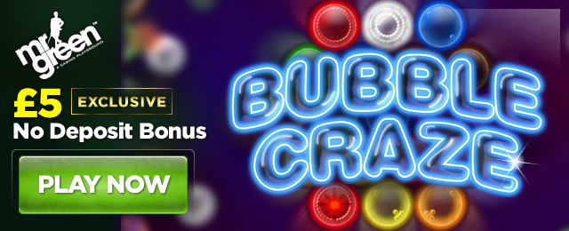 Play IGT’s Bubble Craze Slot at Mr Green Casino