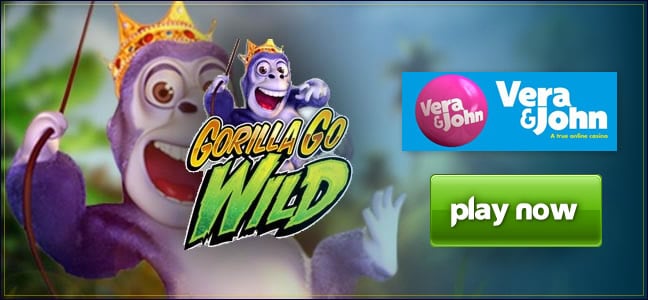 Play Gorilla Go Wild at Vera & John Casino