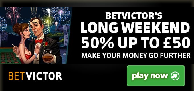 £50 Reload Bonus at BetVictor Slots