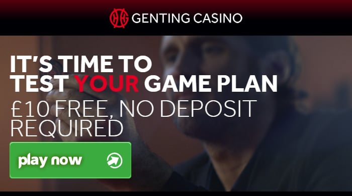 £10 No Deposit Bonus at Genting Casino