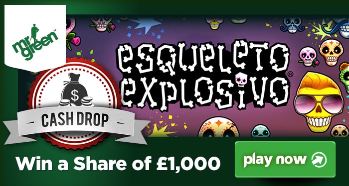 £1,000 Esqueleto Explosivo Cash Drop at Mr Green Casino