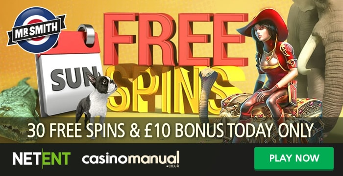 Mr Smith Casino’s Sunday Free Spins & Bonus 