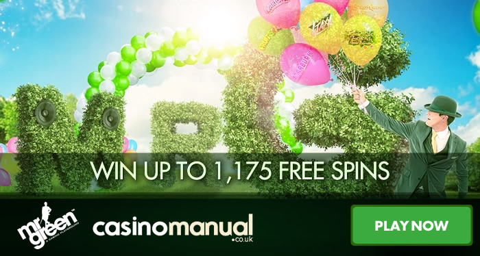Win up to 1,175 free spins in Mr Green Casino’s Free Spin Party