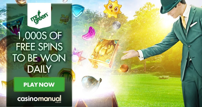 Mr Green Casino is awarding 1,000s of free spins every day in its Magic Show giveaway