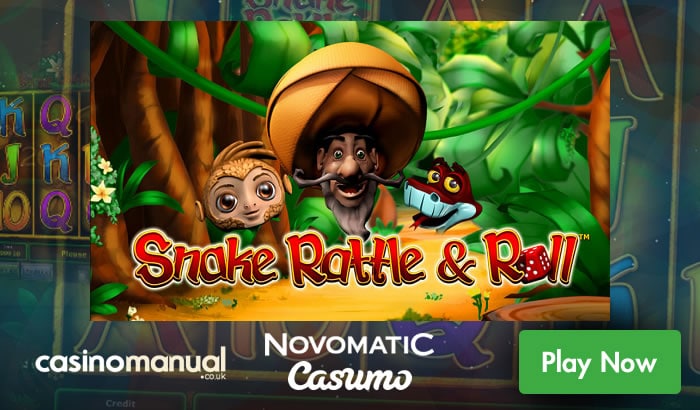 Play Novomatic’s Snake Rattle & Roll at Casumo Casino