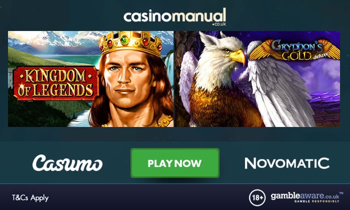 Play more Novomatic video slots at Casumo Casino