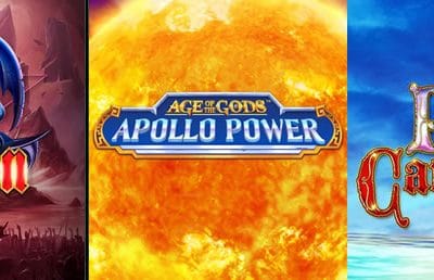 Pearl of the Caribbean, Age of the Gods: Apollo Power & Demon video slot reviews