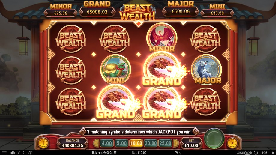 Beast of Wealth slot Jackpot feature